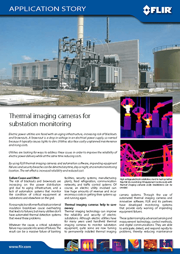 Applications - FLIR A310 - Substation Monitoring - CM