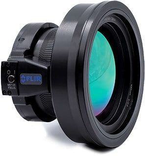 100 mm f/2.5 MWIR FPO motorized lens